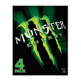 Monster  energy drink, 4 16-ounce cans Full-Size Picture